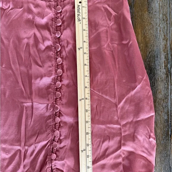 Abercrombie & Fitch Pink Satin Slip Dress Size S - Picture 9 of 14